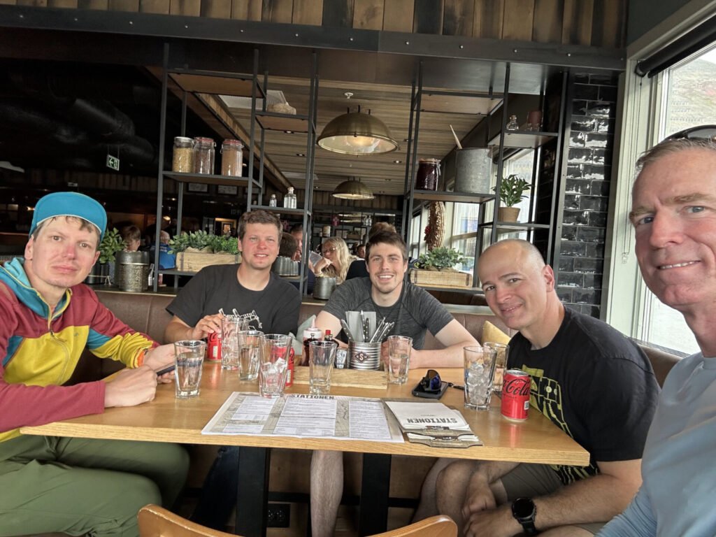 Dinner at a restaurant