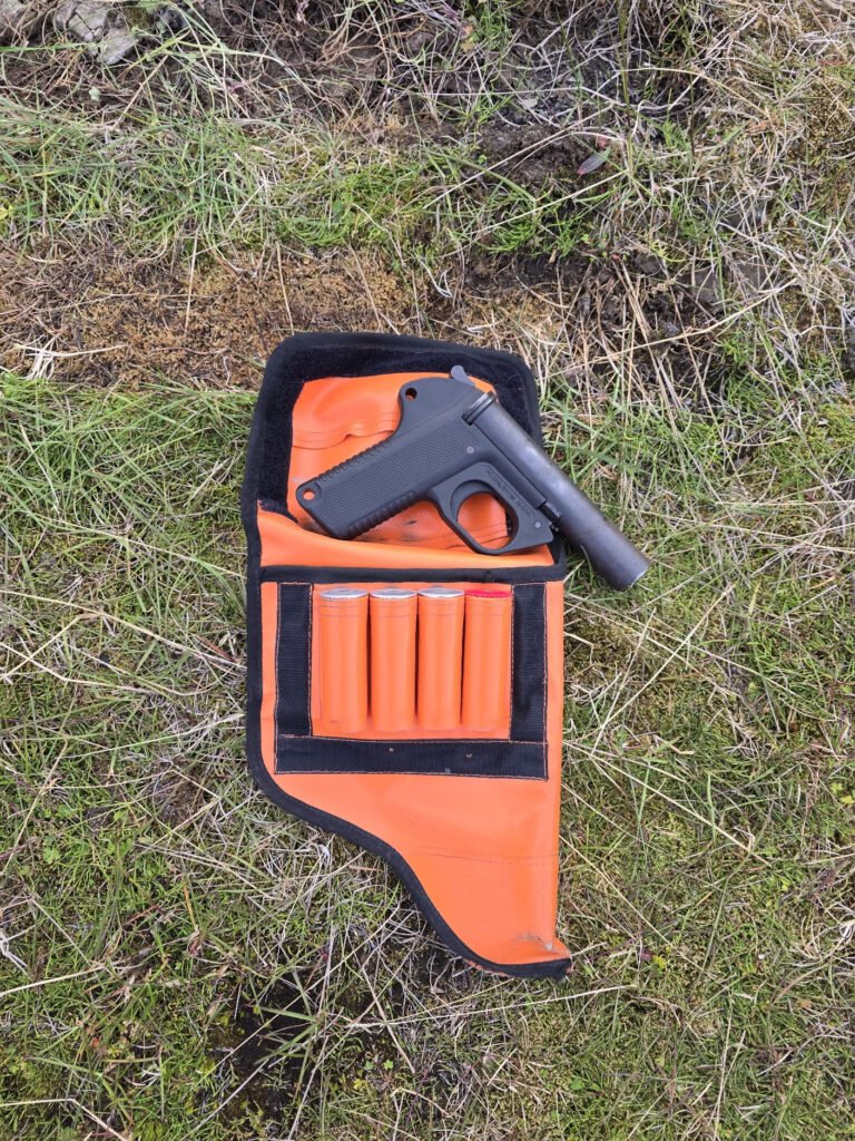 Flare gun for polar bear safety