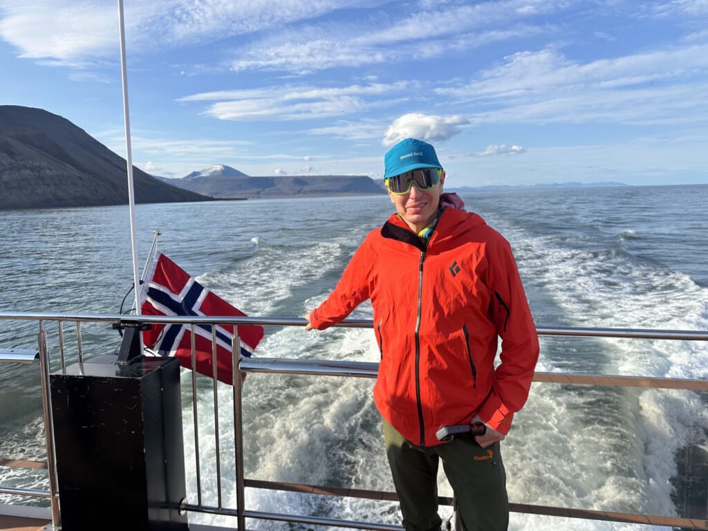 On the cruise boat