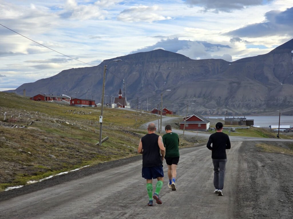 Red houses in Longyearbyen